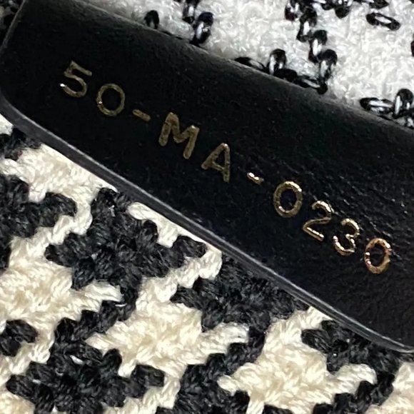 Auth Dior M1296ZTQT_M911 Houndstooth Book Tote Medium Logo Shoulder Bag Tote Bag - Picture 3 of 14